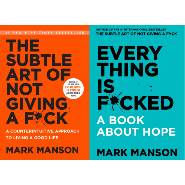 The Subtle Art of Not Giving a F*ck / Everything Is F*cked 2-book bundle by Mark Manson **ready to be shipped in 2-3 business days**