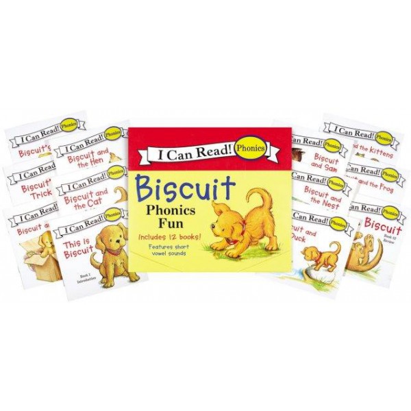 Biscuit 12-Book Phonics Fun! by Alyssa Satin Capucilli - ship in 10-20 business days, supplied by US partner