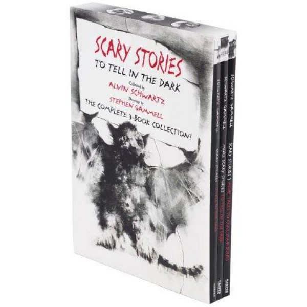 Scary Stories Paperback Box Set (3-Book) by Alvin Schwartz - ship in 10-20 business days, supplied by US partner