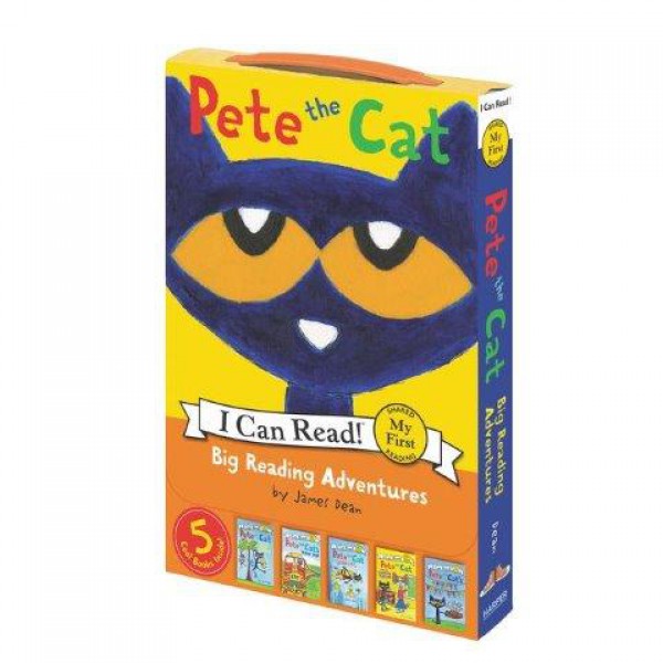 Pete the Cat Big Reading Adventures (5-Book) by James Dean and Kimberly Dean - ship in 10-20 business days, supplied by US partner