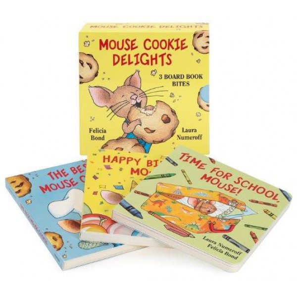 Mouse Cookie Delights (3 Board Books) Set by Laura Numeroff - ship in 10-20 business days, supplied by US partner