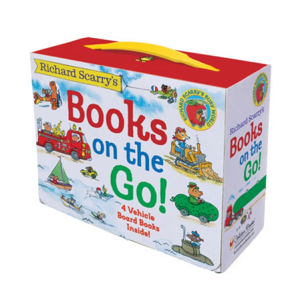 Richard Scarry's Books on the Go (4 Board Books) - ship in 10-20 business days, supplied by US partner