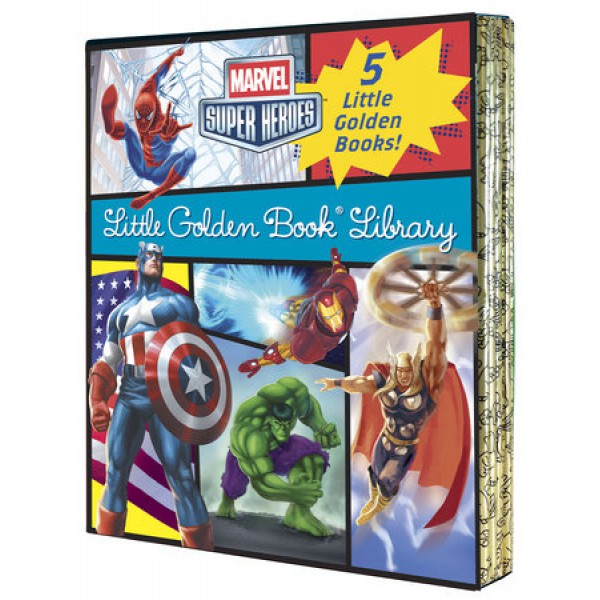 Marvel Little Golden Book Library (5-Book) - ship in 10-20 business days, supplied by US partner