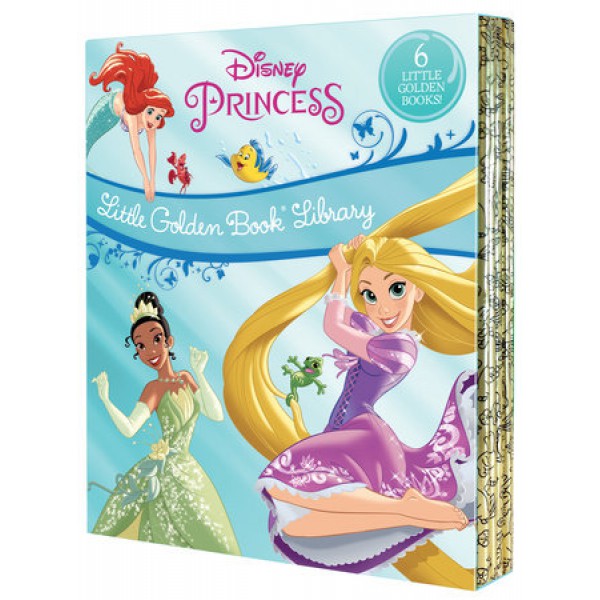 Disney Princess Little Golden Book Library (6-Book) by Various Authors - ship in 10-20 business days, supplied by US partner