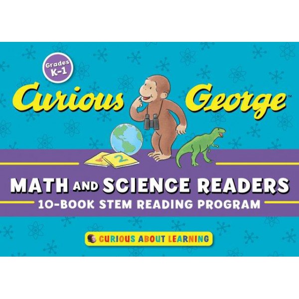 Curious George Math and Science Readers 10-Book Stem Reading Program by H A Rey - ship in 15-30 business days or more, supplied by US partner