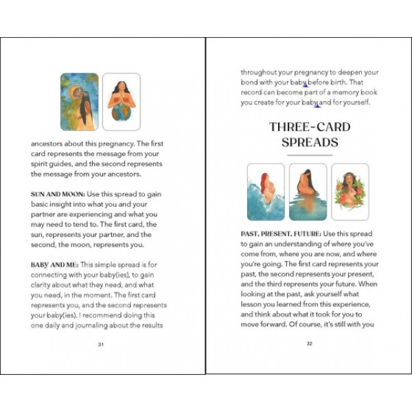 The Moon Is a Mother Pregnancy Oracle Deck by Emilia Ortiz and Aly McKnight - ship in 10-20 business days, supplied by US partner