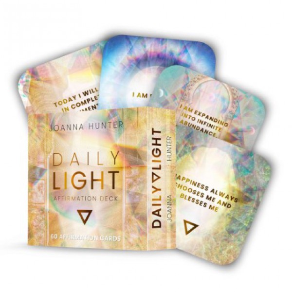 Daily Light Affirmation Deck by Joanna Hunter and Stephanie Wicker-Campbell - ship in 10-20 business days, supplied by US partner