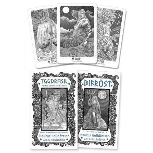 Yggdrasil: Norse Divination Cards by Haukur Halldórsson and G Hauksdóttir - ship in 10-20 business days, supplied by US partner