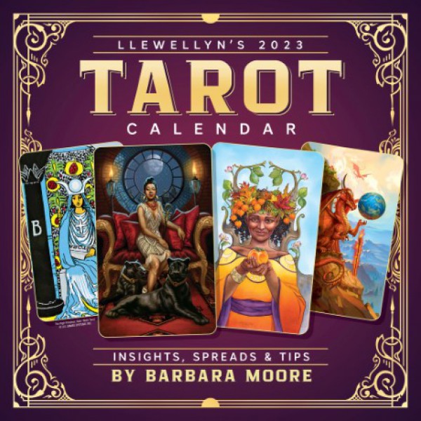 Llewellyn's 2023 Tarot Calendar by Barbara Moore and Llewellyn - ship in 10-20 business days, supplied by US partner