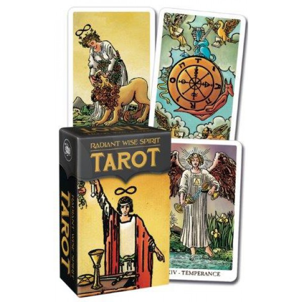 Radiant Wise Spirit Tarot Mini by Arthur Edward Waite, Pamela Colman Smith, and Sasha Graham - ship in 10-20 business days, supplied by US partner