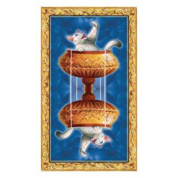 Tarot of the White Cats Mini by Pietro Alligo, Severino Baraldi, and Lo Scarabeo - ship in 10-20 business days, supplied by US partner