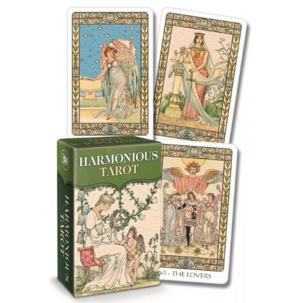 Harmonious Tarot Mini by Walter Crane, Ernest Fitzpatrick, and Lo Scarabeo - ship in 10-20 business days, supplied by US partner