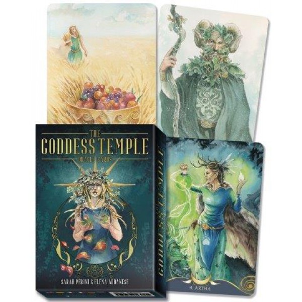 The Goddess Temple Oracle Cards by Sarah Perini and Elena Albanese - ship in 10-20 business days, supplied by US partner