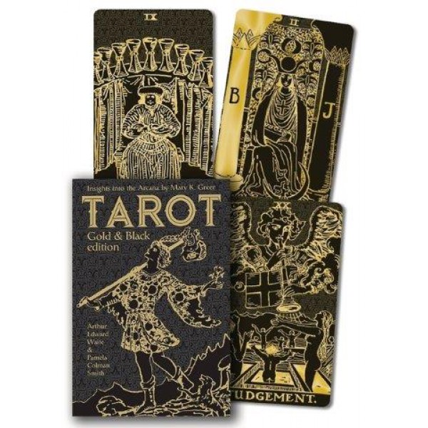 Tarot Gold & Black Edition by Arthur Edward Waite, Pamela Colman Smith, and Mary K Greer - ship in 10-20 business days, supplied by US partner