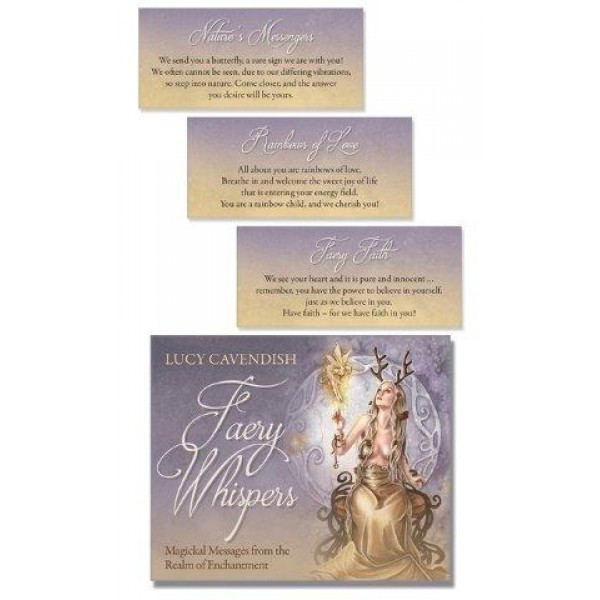 Faery Whispers Affirmation Deck: Magickal Messages from the Realm of Enchantment by Lucy Cavendish - ship in 10-20 business days, supplied by US partner