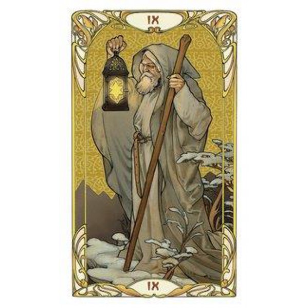 Golden Art Nouveau Tarot Mini by Giulia F Massaglia - ship in 10-20 business days, supplied by US partner