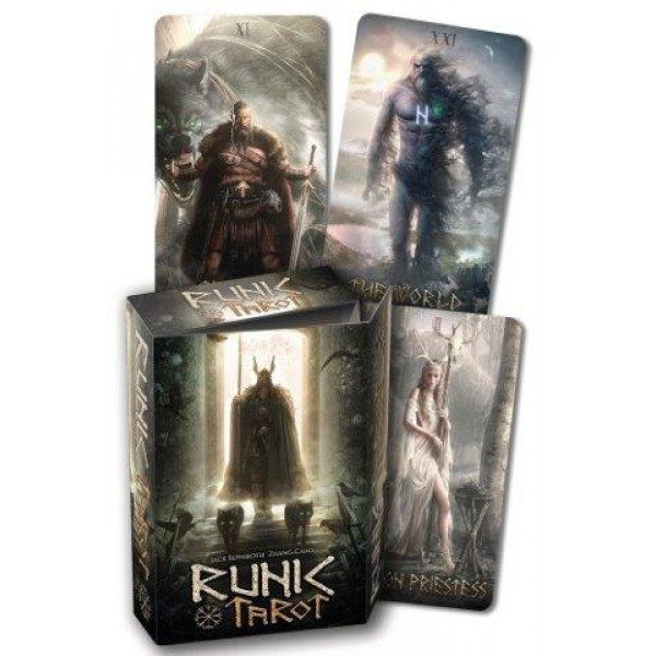 Runic Tarot Kit by Jack Sephiroth, Zhang Chao, and Jaymi Elford - ship in 10-20 business days, supplied by US partner