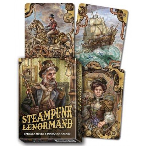 Steampunk Lenormand by Barbara Moore and Diana Cammarano - ship in 10-20 business days, supplied by US partner