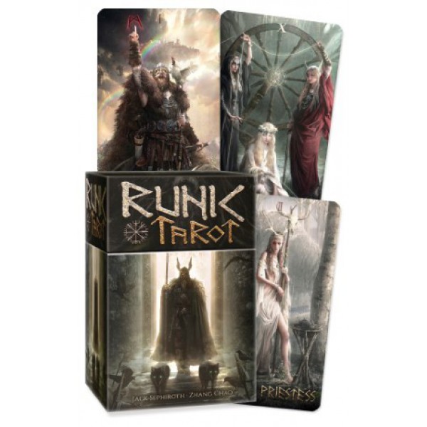 Runic Tarot Deck by Jack Sephiroth, Zhang Chao, and Jaymi Elford - ship in 10-20 business days, supplied by US partner