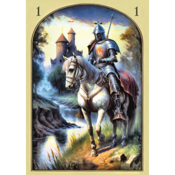 Medieval Lenormand Oracle by Arturo Villone - ship in 10-20 business days, supplied by US partner