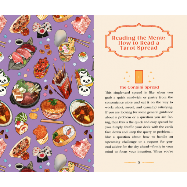 Anime Food Tarot by Emily Bushman and Liew Yee Teng - ship in 10-20 business days, supplied by US partner