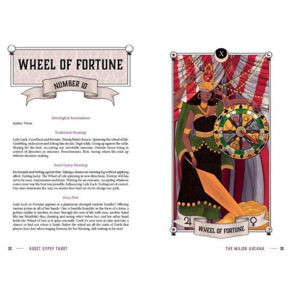 Auset Gypsy Tarot by James Jacob Pierri, Rebecca Stotsenburgh and Heather Scott - ship in 10-20 business days, supplied by US partner