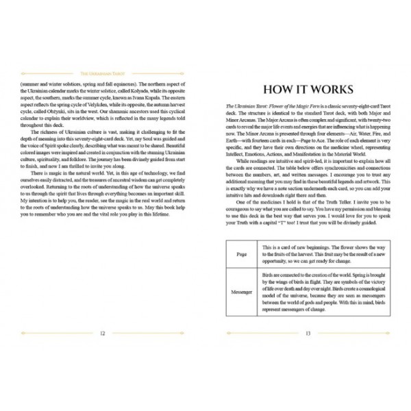 Ukrainian Tarot by Tania Andrushko - ship in 10-20 business days, supplied by US partner