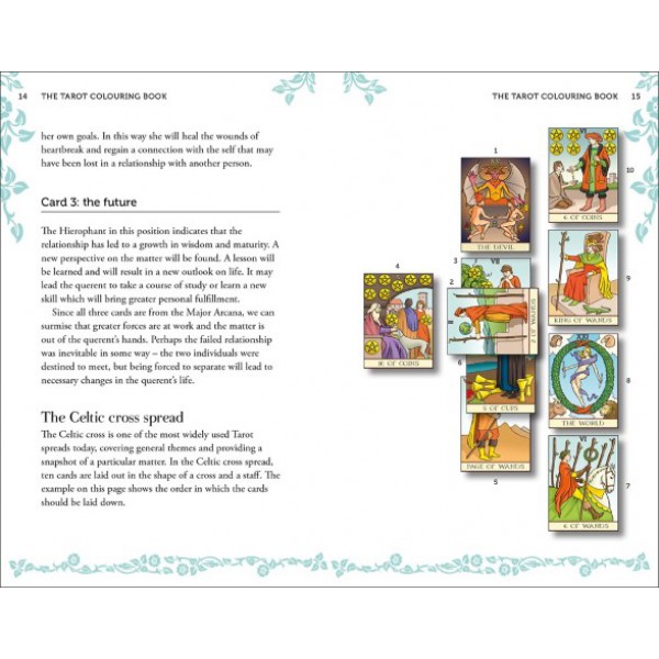 Color Your Own Tarot Book & Card Deck by Alice Ekrek and Tania Ahsan - ship in 10-20 business days, supplied by US partner