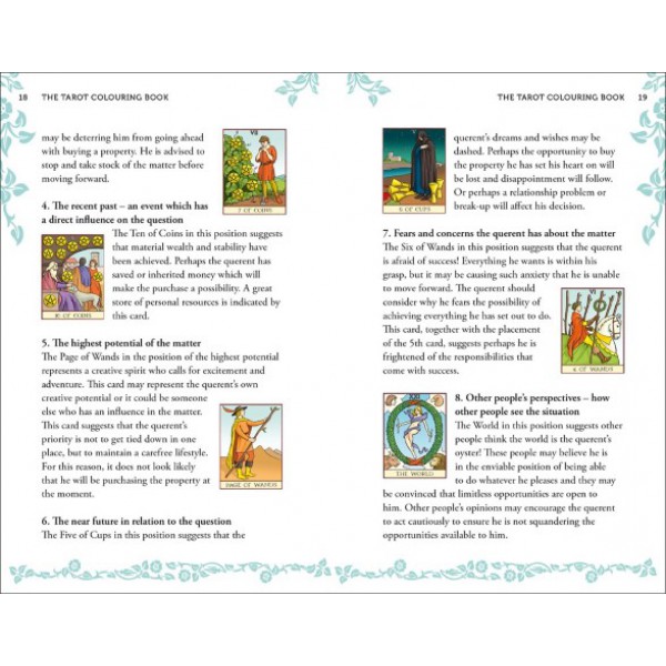 Color Your Own Tarot Book & Card Deck by Alice Ekrek and Tania Ahsan - ship in 10-20 business days, supplied by US partner