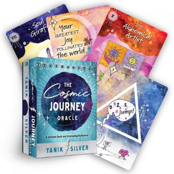 The Cosmic Journey Oracle: A 55-Card Deck and Journaling Guidebook by Yanik Silver - ship in 10-20 business days, supplied by US partner