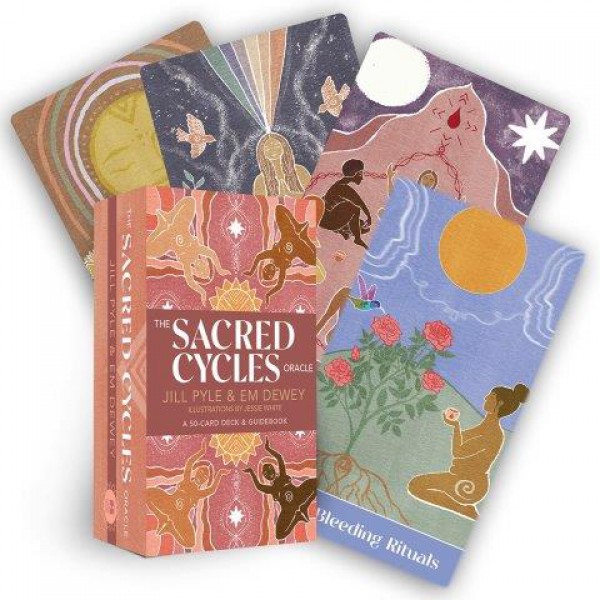 The Sacred Cycles Oracle by Jill Pyle, Em Dewey, and Jessica White - ship in 10-20 business days, supplied by US partner