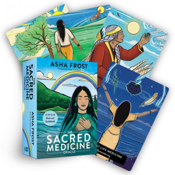 The Sacred Medicine Oracle by Asha Frost and Steph Littlebird - ship in 10-20 business days, supplied by US partner