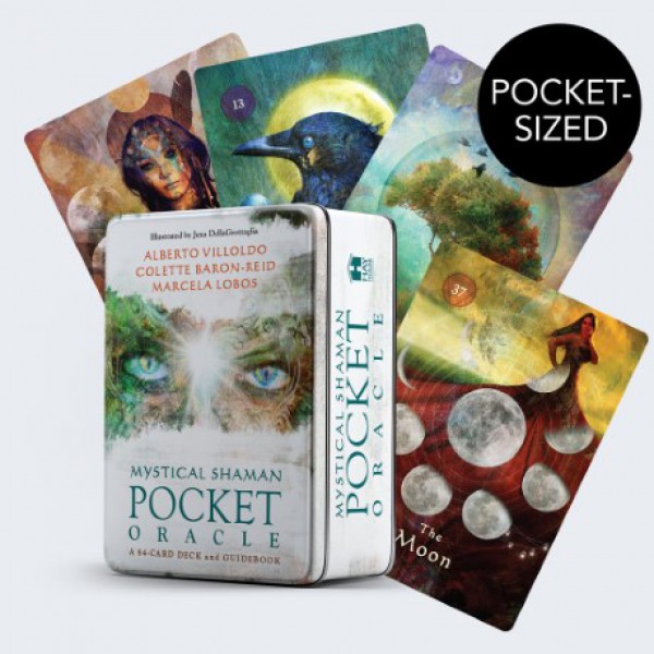 Mystical Shaman Pocket Oracle Cards by Alberto Villoldo, Colette Baron-Reid, and Marcela Lobos - ship in 10-20 business days, supplied by US partner