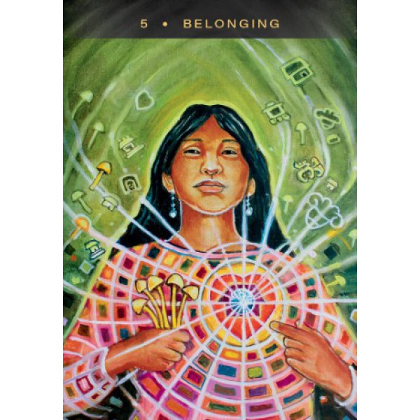 Sacred Mushroom Oracle by Xochitl Kusikuy Ashe - ship in 10-20 business days, supplied by US partner
