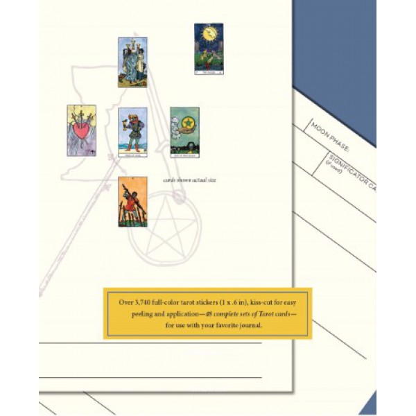 The Weiser Tarot Card Sticker Book by Arthur Edward Waite, Pamela Colman Smith, and The Editors of Weiser Books - ship in 10-20 business days, supplied by US partner