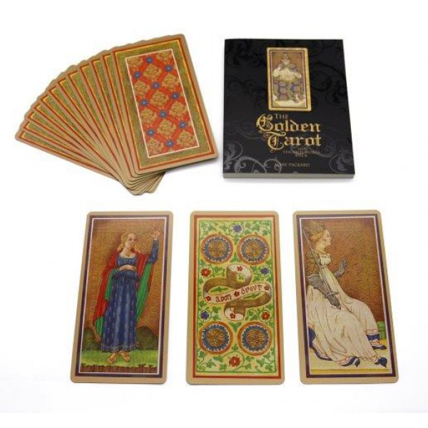 The Golden Tarot: The Visconti-Sforza Deck (with Book) by Mary Packard - ship in 10-20 business days, supplied by US partner