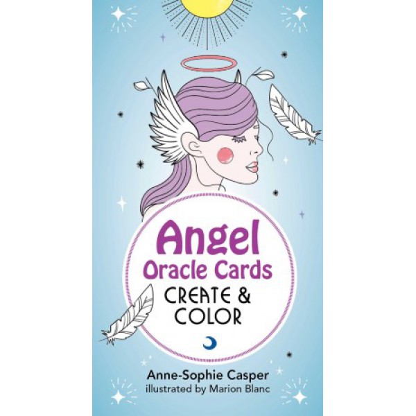 Angel Oracle Cards: Create and Color by Anne-Sophie Casper and Marion Blanc - ship in 10-20 business days, supplied by US partner