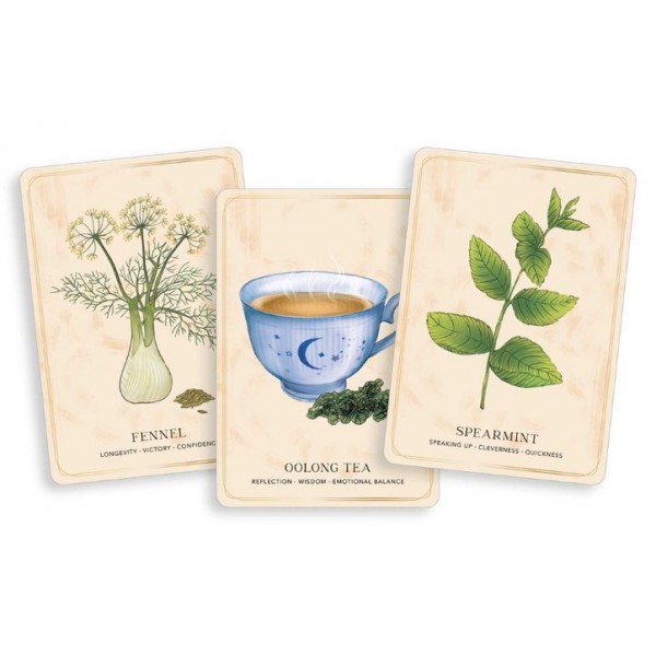 The Herbal Tea Magic for the Modern Witch Oracle Deck by Elsie Wild and Chinkal Pareek - ship in 10-20 business days, supplied by US partner