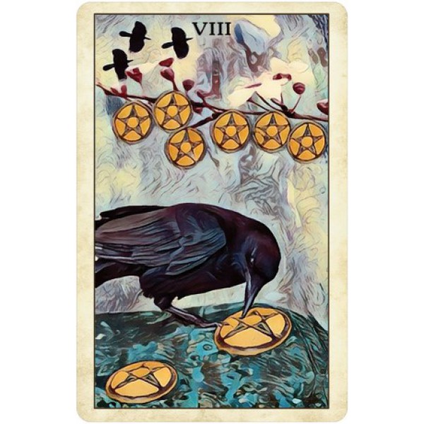 Crow Tarot Pocket Edition by M J Cullinane - ship in 10-20 business days, supplied by US partner