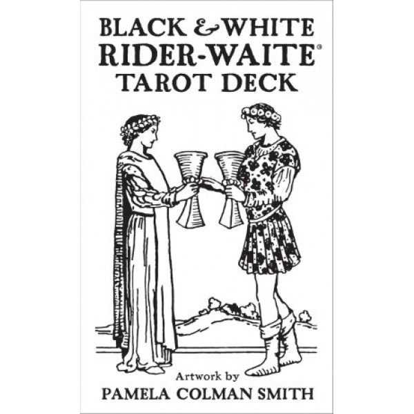 Black & White Rider-Waite Tarot Deck by Jody Boginski Barbessi and Pamela Colman Smith - ship in 15-30 business days or more, supplied by US partner