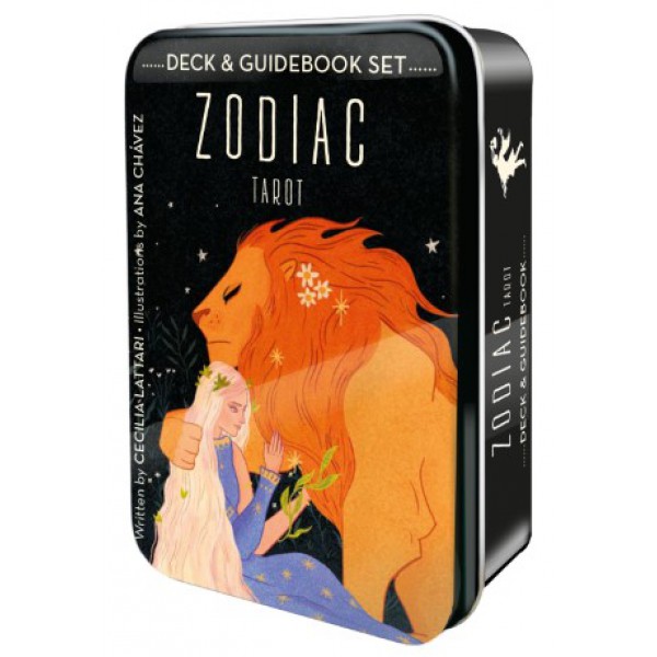 Zodiac Tarot in a Tin by Ana Chávez and Cecilia Lattari - ship in 10-20 business days, supplied by US partner