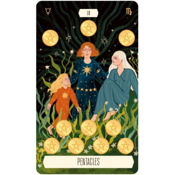 Zodiac Tarot in a Tin by Ana Chávez and Cecilia Lattari - ship in 10-20 business days, supplied by US partner