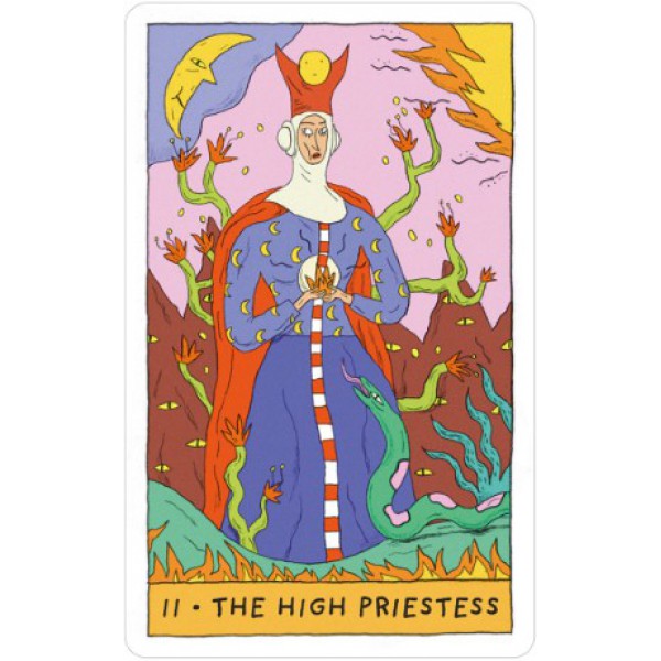 Whimsical Witch Tarot in a Tin by Helene Lespagnard - ship in 10-20 business days, supplied by US partner