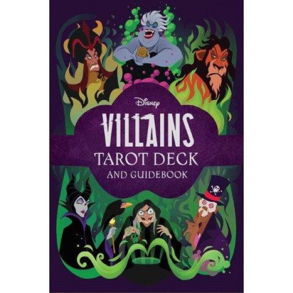 Disney Villains Tarot Deck and Guidebook Movie Tarot Deck Pop Culture Tarot by Minerva Siegel and Ellie Goldwine - ship in 10-20 business days, supplied by US partner