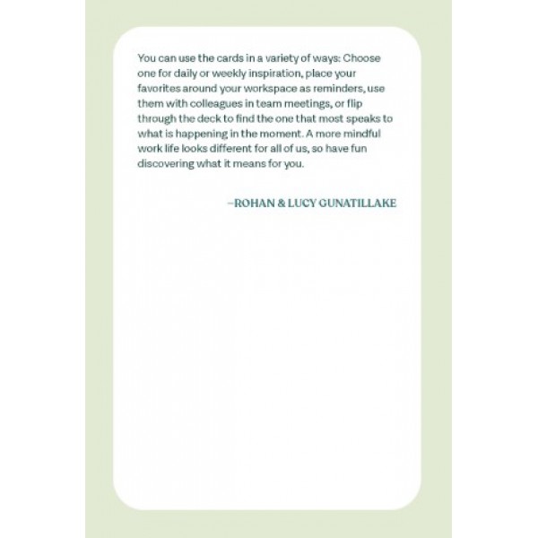 Work Mindfulness Deck by Rohan Gunatillake - ship in 10-20 business days, supplied by US partner