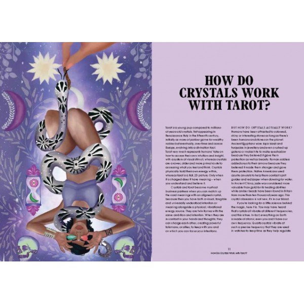 The Crystal Magic Tarot by Kerry Ward and Clare Gregory - ship in 10-20 business days, supplied by US partner