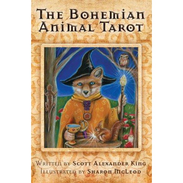 The Bohemian Animal Tarot by Scott Alexander King and Sharon Mcleod - ship in 10-20 business days, supplied by US partner