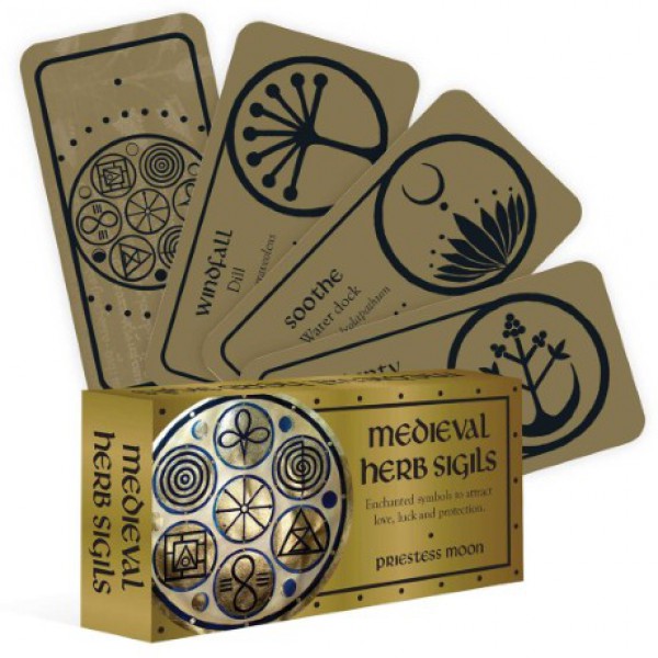 Medieval Herb Sigils (Mini Cards) by Priestess Moon - ship in 10-20 business days, supplied by US partner