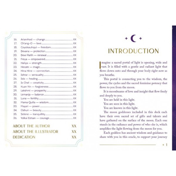 Moon Goddess Oracle by Nicci Garaicoa and Olivia Bürki - ship in 10-20 business days, supplied by US partner