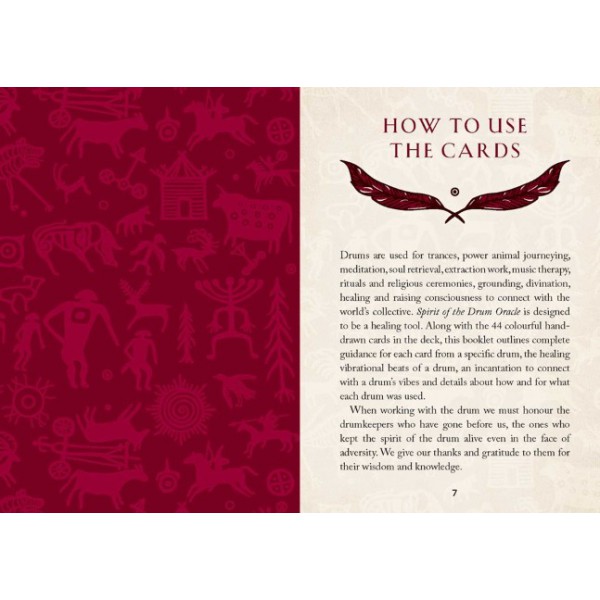 Spirit of the Drum Oracle by Barbara Meiklejohn-Free and Flavia Kate Peters - ship in 10-20 business days, supplied by US partner